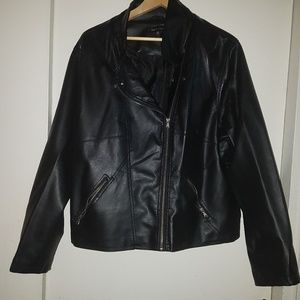 Faux Leather Biker Jacket
